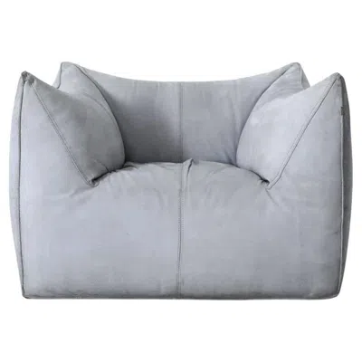 Pre-owned Mario Bellini 'le Bambole' Loveseat By B&b Italia, Suede, 1972 In Gray