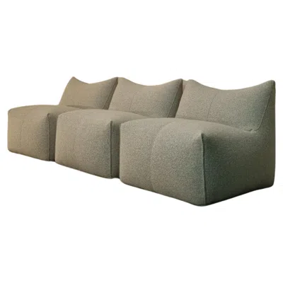 Pre-owned Mario Bellini Le Bambole Modular Sofa 3 Seats By  For B&b Italia 1972 In Gray