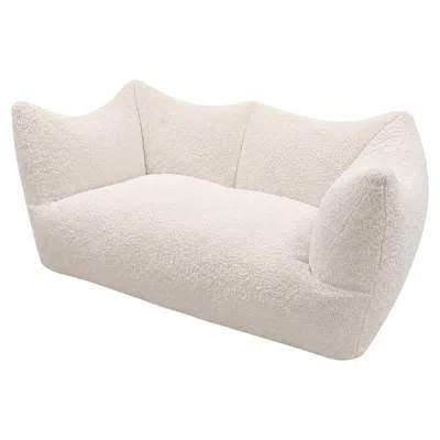 Pre-owned Mario Bellini Le Bambole Sofa, Cream Fabric, Sculptural Design, 1972 In White