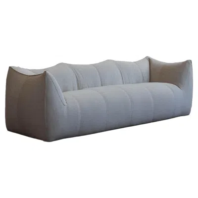 Pre-owned Mario Bellini "le Bambole" Sofa For B&b Italia, Ivory Chenille, 1972 In White