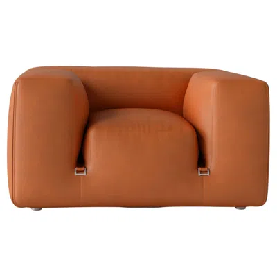 Pre-owned Mario Bellini Le Mura - Armchair In Leather By  For Tacchini In Brown
