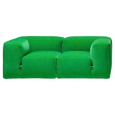 Pre-owned Mario Bellini Le Mura - Sofa In Fabric By  For Tacchini W 256cm (100.78 In) In Green