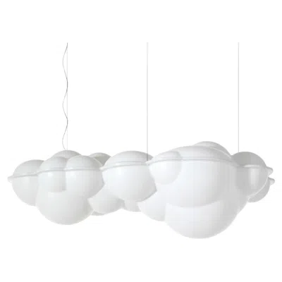 Pre-owned Mario Bellini Nemo Nuvola Led 2700k Pendant Lighting 120v, 132w In White By