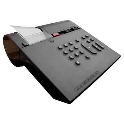 Pre-owned Mario Bellini Olivetti Divisumma 28  Design Years '70 In Gray
