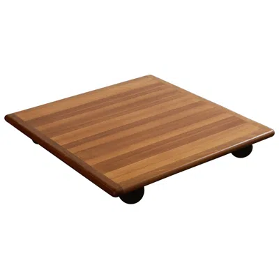 Pre-owned Mario Bellini "pianura" Square Coffee Table For Cassina, 1972 In Brown