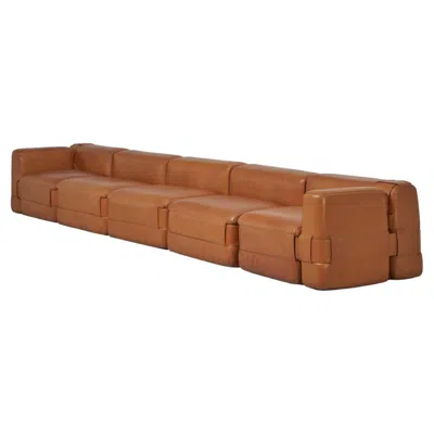 Pre-owned Mario Bellini Quartet Sofa Cassina Italy 1964 In Brown