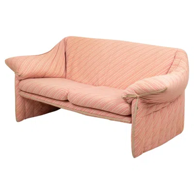 Pre-owned Mario Bellini Radical Italian Cotton Fabric Le Stelle Sofa For B&b Italia 1970 In Orange