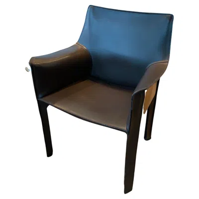Pre-owned Mario Bellini Set Of 6 Cab 413 Armchairs By  For Cassina In Black