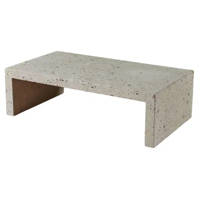 Pre-owned Mario Bellini Texas Cordova Shellstone Coffee Table In Gray