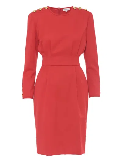 Pre-owned Mario Borsato Vintage Wool Midi Dress