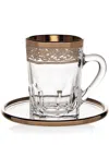 Mario Cioni & C Tea Tumble With Saucer In White