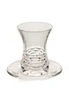 Mario Cioni & C Textured Tea Cup & Saucer (11cm X 10cm) In Transparent