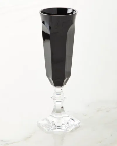 Mario Luca Giusti Acrylic Champagne Flute In Black