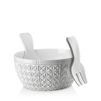 Mario Luca Giusti Acrylic Churchill Salad Set In White