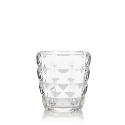 Mario Luca Giusti Acrylic Diamante Tumbler In Clear