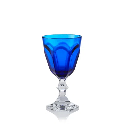 Mario Luca Giusti Acrylic Dolce Vita Water Goblet In Blue