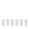 Mario Luca Giusti Acrylic Lente Acrylic Highball, Set Of 6 In White