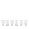 Mario Luca Giusti Acrylic Lente Acrylic Highball, Set Of 6 In Clear