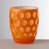 Mario Luca Giusti Acrylic Lente Tumbler Glass In Orange