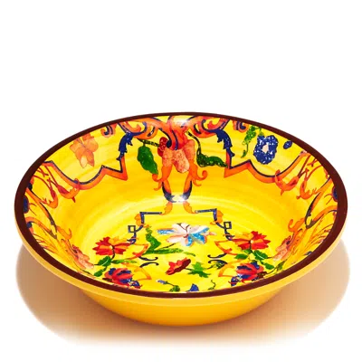 Mario Luca Giusti Acrylic Melamine Pancale Bowl In Yellow