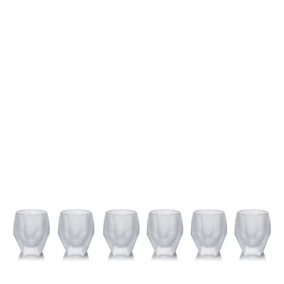 Mario Luca Giusti Acrylic Milly Large Acrylic Tumbler, Set Of 6 In Frost