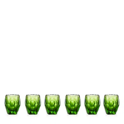 Mario Luca Giusti Acrylic Milly Large Acrylic Tumbler, Set Of 6 In Green