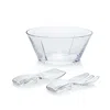 Mario Luca Giusti Acrylic Salad Bowl With Servers In Clear