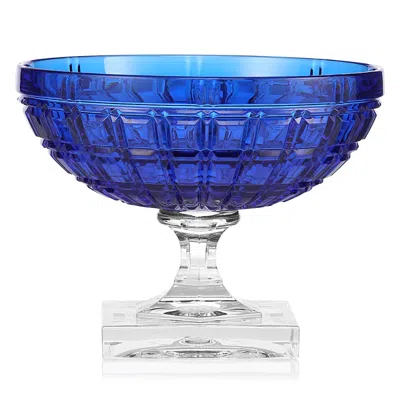 Mario Luca Giusti Acrylic Winston Acrylic Footed Coupe Glass In Blue