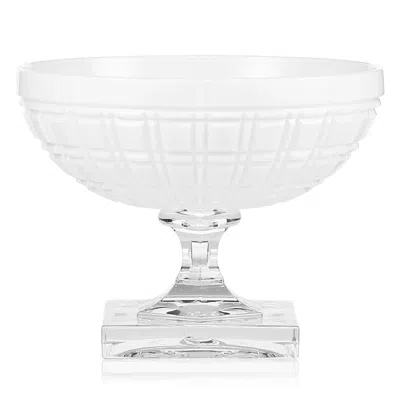 Mario Luca Giusti Acrylic Winston Acrylic Footed Coupe Glass In White