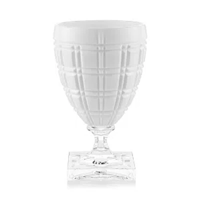 Mario Luca Giusti Acrylic Winston Acrylic Water Glass In White
