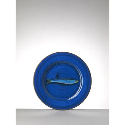 Mario Luca Giusti Aimone 9" Dessert Plate In Aimone Blue