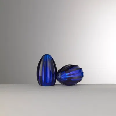 Mario Luca Giusti Bonnie & Clyde Salt And Pepper Shakers In Blue