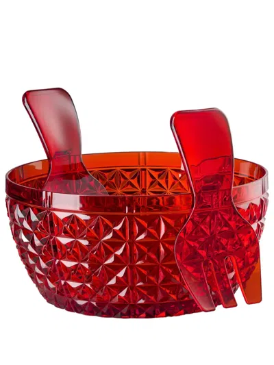 Mario Luca Giusti Churchill Acrylic Salad Bowl In Red