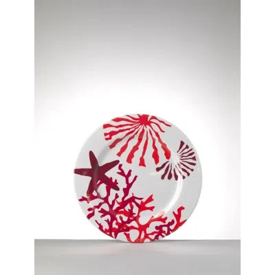 Mario Luca Giusti Corallo 10.5" Dinner Plate In Corallo Red