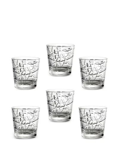 Mario Luca Giusti David Glasses (set Of Six) In White