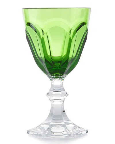 Mario Luca Giusti Dolce Vita Acrylic Wine Chalice Glass In Green