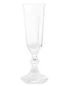 Mario Luca Giusti Dolce Vita Champagne Flute, Set Of 6 In Transparent