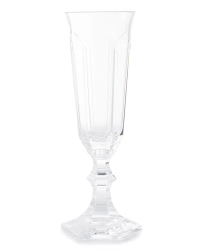 Mario Luca Giusti Dolce Vita Champagne Flute, Set Of 6 In Transparent