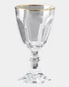 Mario Luca Giusti Dolce Vita Gold Thread Water Goblet, 6.75 Oz. In Transparent