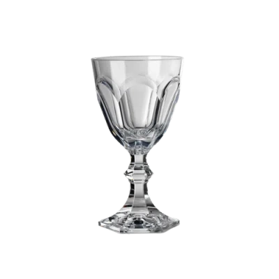 Mario Luca Giusti Set Of 6 Dolce Vita Acrylic Wine Glasses In Clear Wine