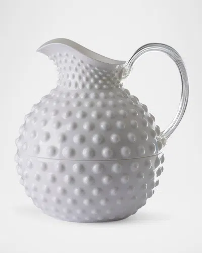 Mario Luca Giusti Gene Krupa Textured Pitcher In White