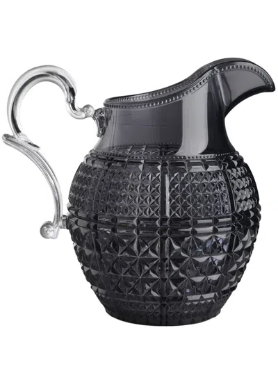 Mario Luca Giusti Halina Acrylic Clear Pitcher In Black