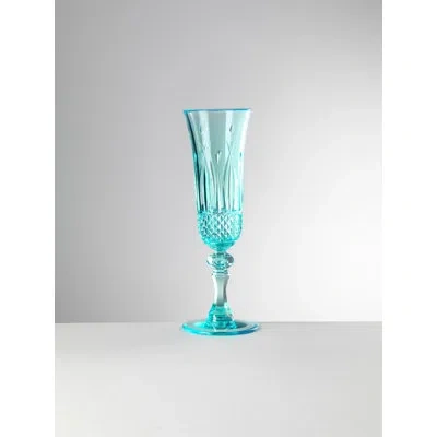 Mario Luca Giusti Italia 6 Oz. Acrylic Flute In Turquoise