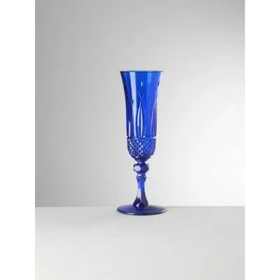 Mario Luca Giusti Italia 6 Oz. Plastic Flute In Blue