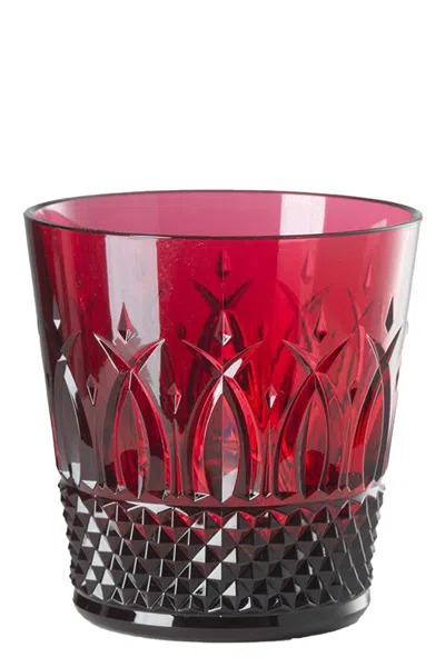 Mario Luca Giusti 'italia' Water Glass 290 ml In Red