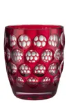 Mario Luca Giusti 'lente' Low Glass 400 ml In Red