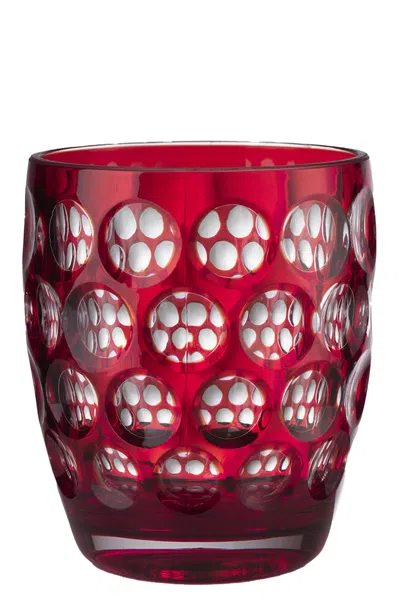 Mario Luca Giusti 'lente' Low Glass 400 ml In Red