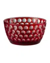 Mario Luca Giusti Lente Snack Bowl In Red