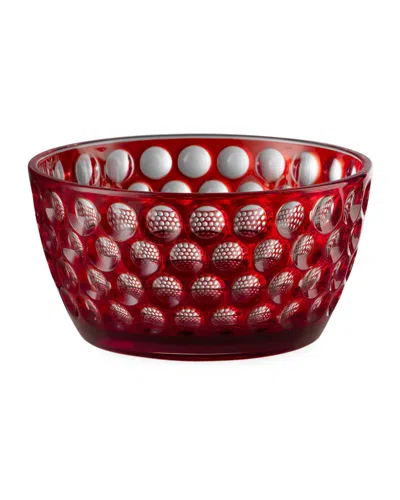 Mario Luca Giusti Lente Snack Bowl In Red