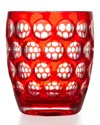 Mario Luca Giusti Lente Tumbler, Set Of 6 In Red